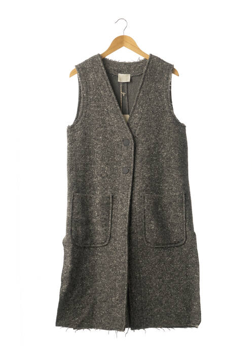 Palton lung gri GOTHA femeie