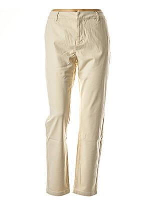 Pantalon chino țesătură poplin mărime normală bej VERO MODA femeie