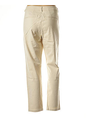 Pantalon chino țesătură poplin mărime normală bej VERO MODA femeie