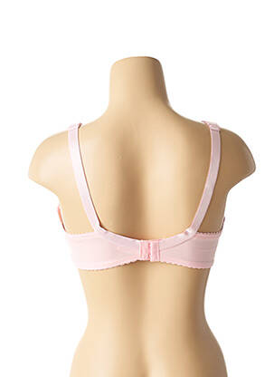 Sutien efect material satinat roz LUNNA femeie