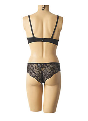 Set lenjerie microfibre negru HANA femeie