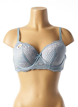 Sutien ușoară și transparentă top sutien modelat albastru HANA femme