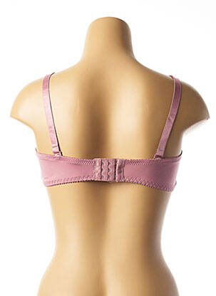 Sutien efect material satinat top sutien modelat roz HANA femeie