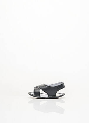 Sandale/pantofi decupați material neted negru P'TICHOU fată