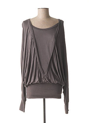 Tunică mâneci lungi gri DESIGNERS REMIX COLLECTION femeie