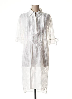 Rochie midi alb SCHOOL RAG femeie