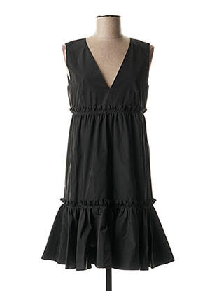 Rochie midi fără mâneci fără mâneci negru I BLUES femeie