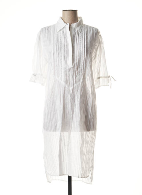 Rochie midi alb SCHOOL RAG femeie