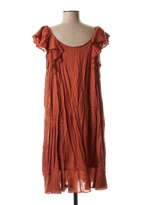 Rochie midi maro SCHOOL RAG femeie