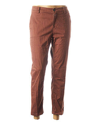 Pantalon 7/8 elasticitate talie joasă maro CLOSED femeie