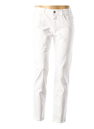 Pantalon 7/8 elasticitate talie joasă alb CLOSED femeie