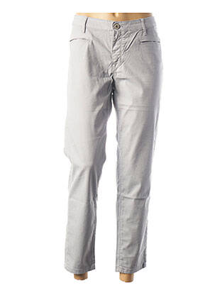 Pantalon 7/8 elasticitate talie joasă gri DENIM STUDIO femeie