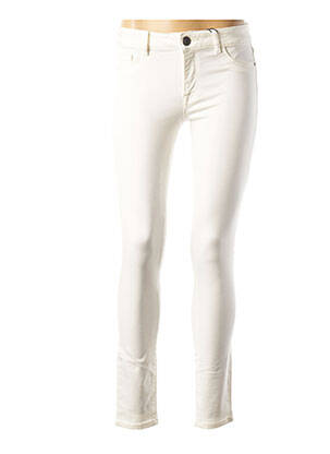 Pantalon slim talie joasă talie joasă alb DL 1961 femeie