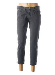 Pantalon trei sferturi elasticitate talie joasă gri DENIM STUDIO femeie