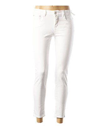 Pantalon 7/8 elasticitate talie joasă alb CLOSED femeie