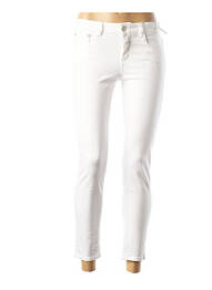 Pantalon 7/8 elasticitate talie joasă alb CLOSED femeie