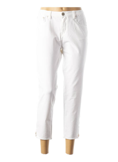 Pantalon trei sferturi alb DENIM STUDIO femeie