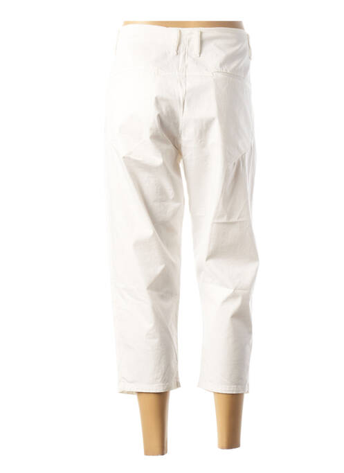 Pantalon trei sferturi talie joasă talie joasă alb TRANSIT femme