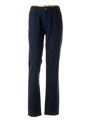 Pantalon drept elasticitate talie joasă albastru DL 1961 femeie