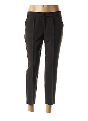 Pantalon trei sferturi elasticitate talie joasă negru NINATI femeie