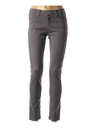 Pantalon 7/8 elasticitate talie joasă gri DENIM STUDIO femeie