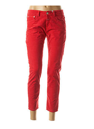 Pantalon trei sferturi roșu CLOSED femeie