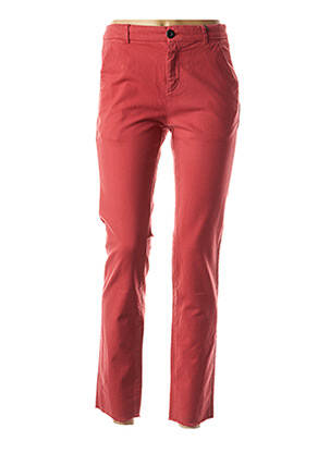 Pantalon 7/8 elasticitate talie joasă roșu LEON & HARPER femeie