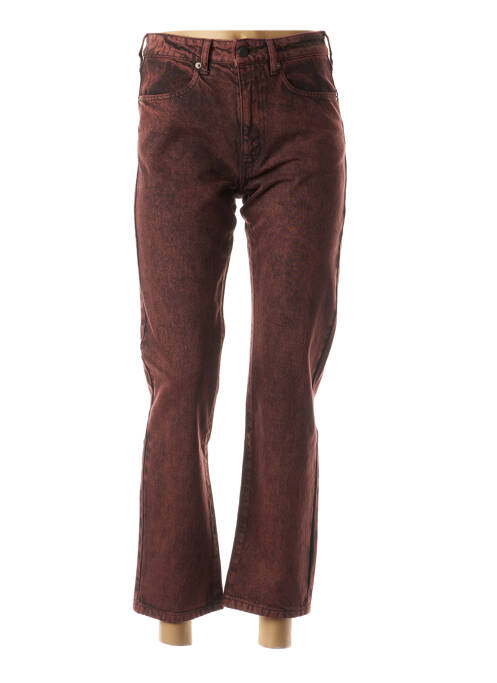 Blugi cu croială dreaptă roșu MAEVY femeie