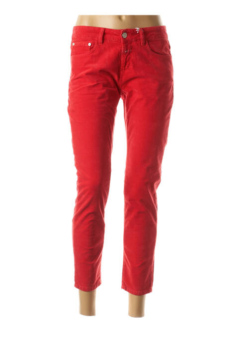 Pantalon trei sferturi roșu CLOSED femeie