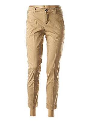 Pantalon 7/8 elasticitate mărime normală bej JANE BLUE femeie