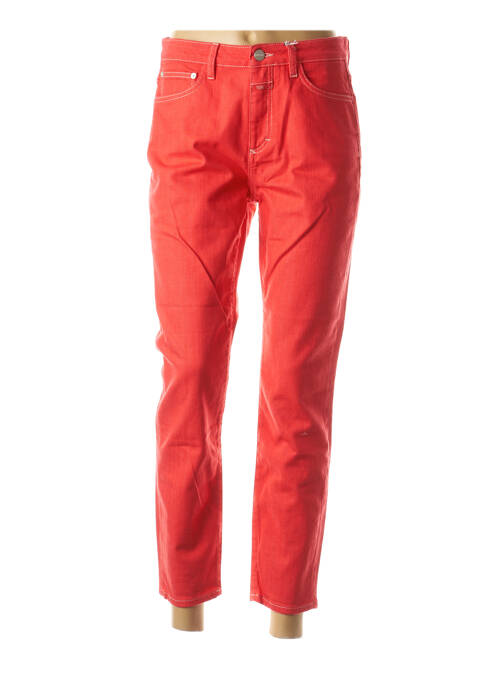 Blugi cu croială dreaptă roșu CLOSED femeie