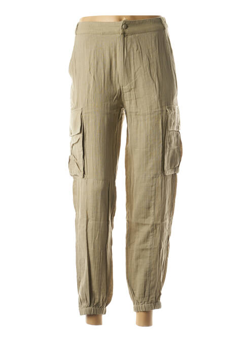 Pantalon drept verde SCHOOL RAG femeie