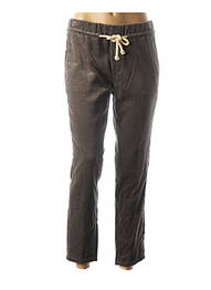 Pantalon 7/8 talie elastică verde CLOSED femme