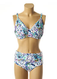 Costum de baie din două piese elasticitate albastru FANTASIE femeie