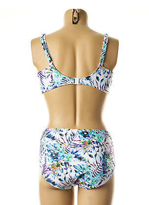 Costum de baie din două piese elasticitate albastru FANTASIE femeie