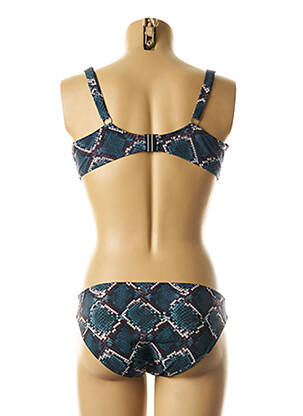 Costum de baie din două piese elasticitate albastru CHANTELLE femeie