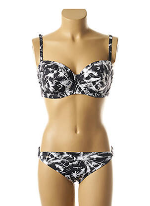 Costum de baie din două piese elasticitate negru FREYA femeie