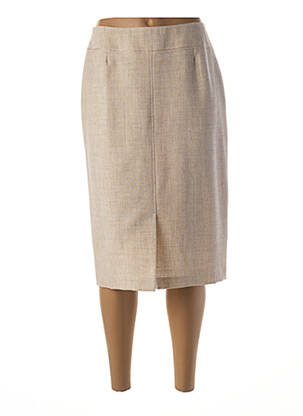 Fustă midi bej GUY DUBOUIS femeie