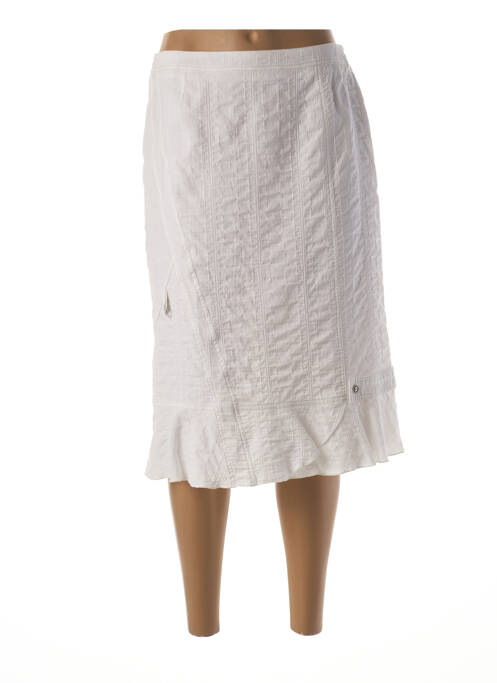 Fustă midi alb FRANCE RIVOIRE femeie