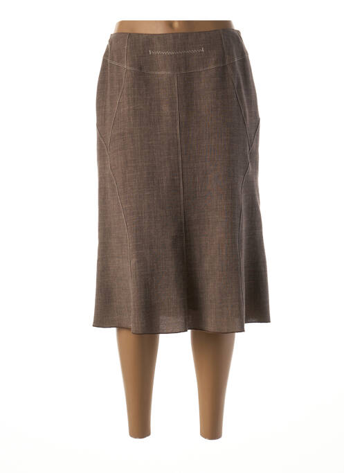 Fustă midi maro FRANCE RIVOIRE femeie