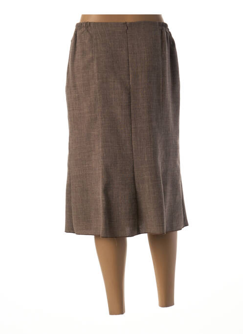 Fustă midi maro FRANCE RIVOIRE femeie