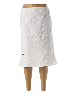 Fustă midi alb GUY DUBOUIS femeie