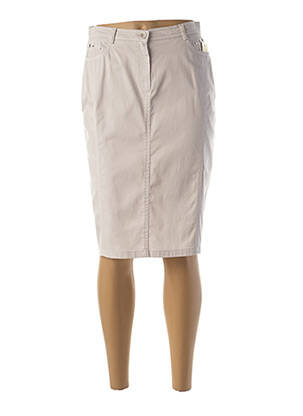 Fustă midi gri FRANCE RIVOIRE femeie