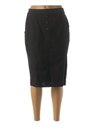 Fustă midi elasticitate negru MERI & ESCA femme