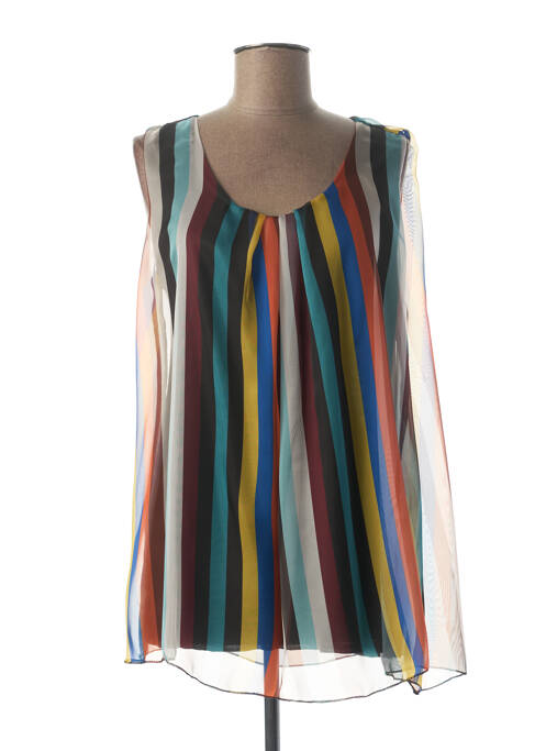 Top albastru COULEURS DU TEMPS femeie