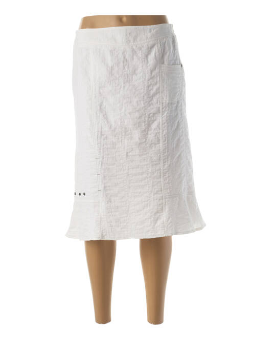 Fustă midi alb GUY DUBOUIS femeie