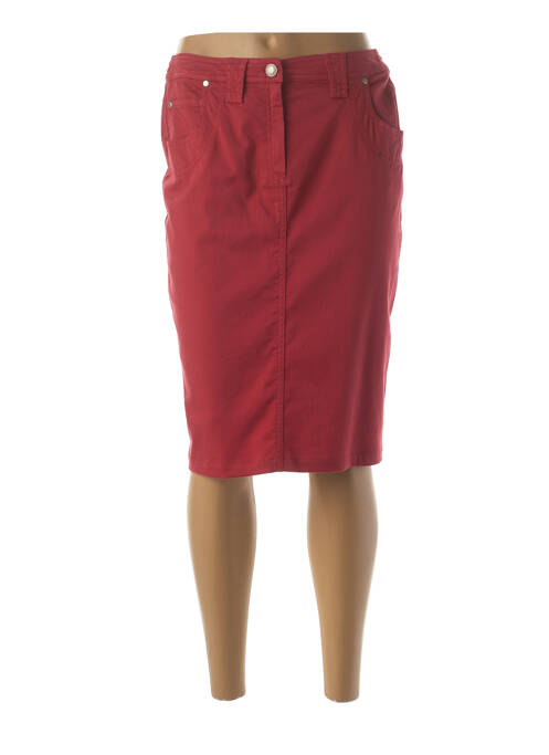 Fustă midi roșu FRANCE RIVOIRE femeie