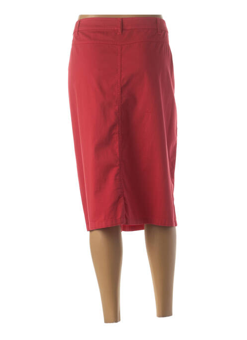 Fustă midi roșu IMPULSION femeie