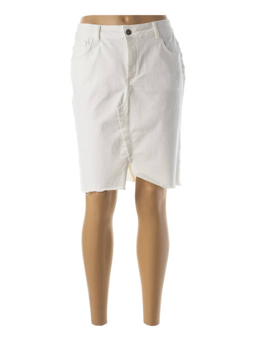 Fustă midi alb LAUREN VIDAL femeie