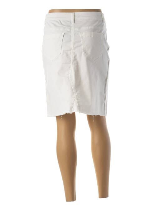 Fustă midi alb LAUREN VIDAL femeie